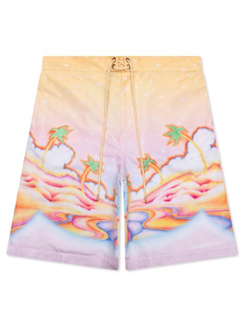 CASABLANCA PRINTED SWIM BOARDER SHORTS - PSYCHEDELIC NIRVANA