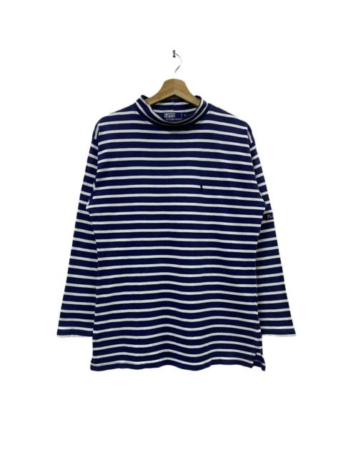 Other Designers Vtg🔥Polo Ralph Lauren TurtleNeck L/S Stripped Shirt
