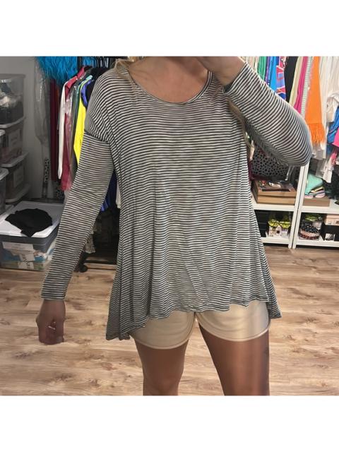 Other Designers Vintage Havana Striped Long Sleeve Top