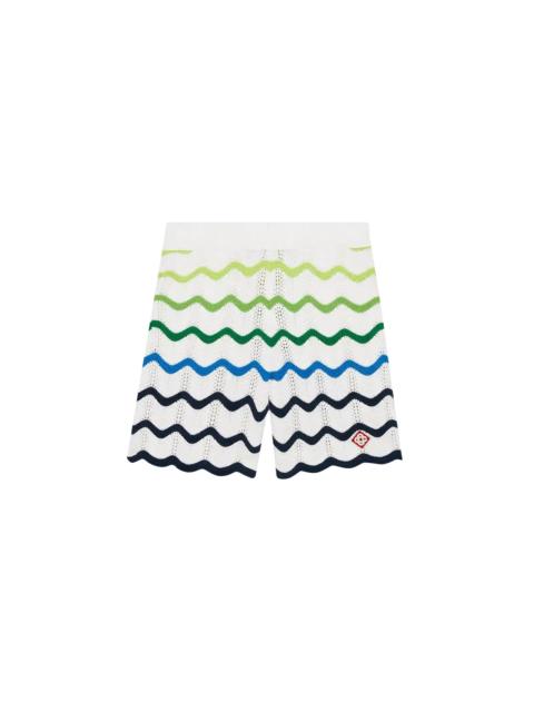 CASABLANCA Wave Knitted Shorts