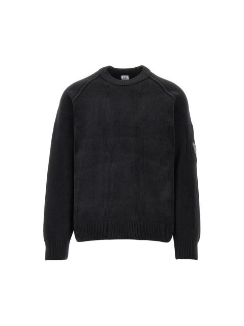 C.P. Company Cp Company Cotton Chenille Crewneck Sweater Black