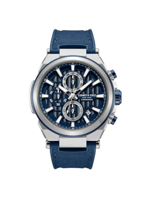Other Designers Kenneth Cole New York Chronograph Quartz Blue Dial Men's Watch KCWGO0065703