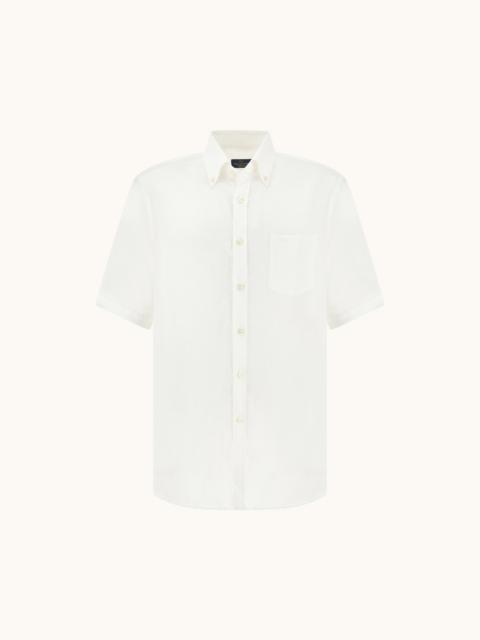 Paul & Shark SOFFIO LINEN SHIRT WITH SHORT SLEEVES
