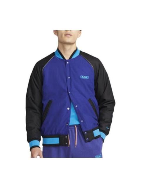 Nike Nike Baseball Collar Raglan Sleeve Long Sleeves Jacket Men's Blue DQ6148-455