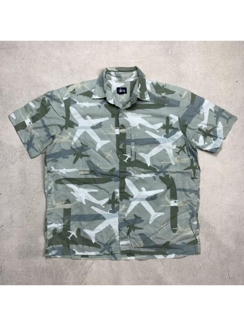 Stüssy Stussy Plane Over Print Button Up Shirt