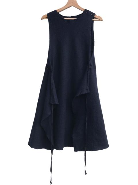 Other Designers Vintage 45rpm Side Buttons Wool Dress