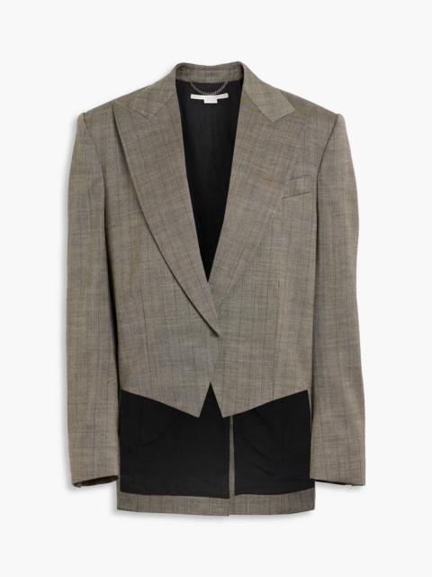 Stella McCartney Asymmetric pinstriped wool-blend twill blazer