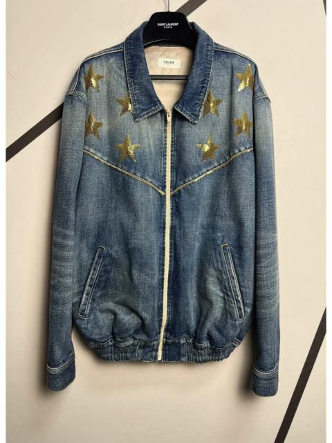 CELINE Celine 22SS Golden Star Zip Up Denim Jacket