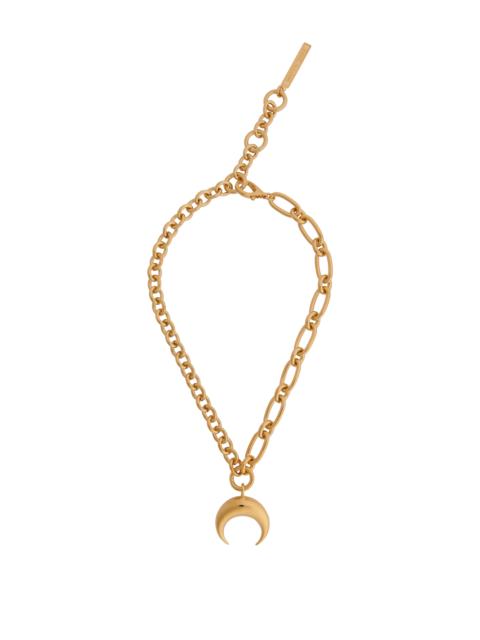 Marine Serre Regenerated Tin Moon Charms Necklace