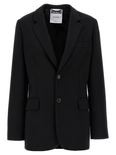 Moschino Moschino Women Single-Breasted Martingale Blazer