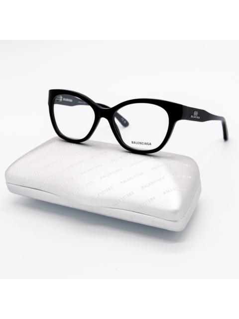 BALENCIAGA NEW BALENCIAGA EYEGLASSES BB0213O 001 ROUND BLACK WOMEN EYEW
