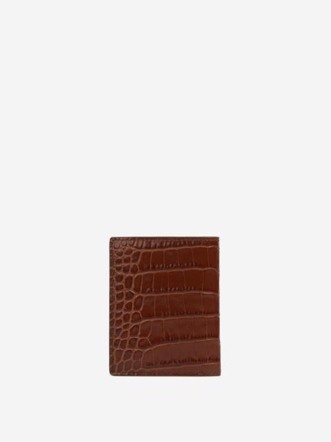 TOM FORD CROCODILE LEATHER CARDHOLDER