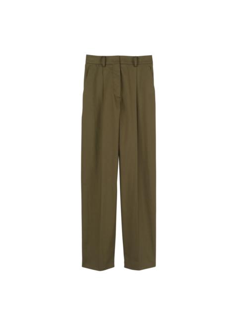 Longchamp Trousers Khaki - Gabardine