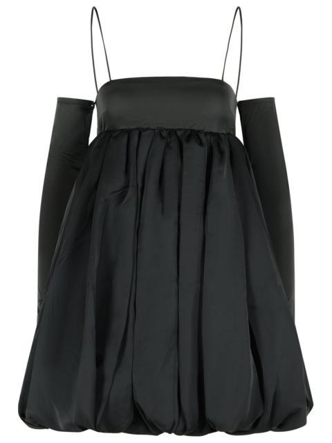 ROTATE Rotate Balloon Dress In Black Polyester Women