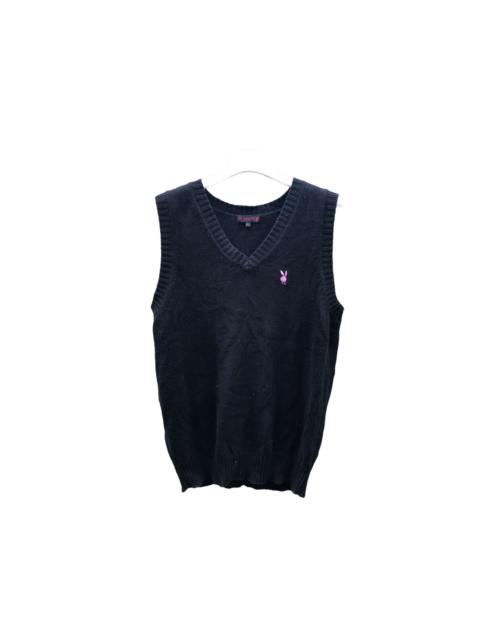 Other Designers Playboy - Playboy wool vest emrodery bunny logo