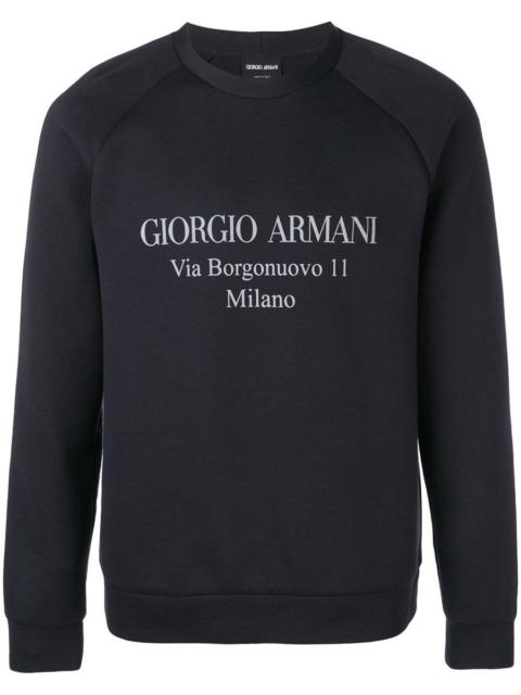 GIORGIO ARMANI Giorgio Armani Borgonuovo 11 Cotton Double Jersey Sweatshirt Clothing