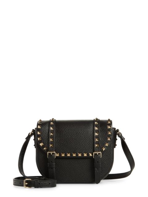 Valentino Valentino Garavani Small Rockstud Saddle Crossbody Bag in Black at Nordstrom