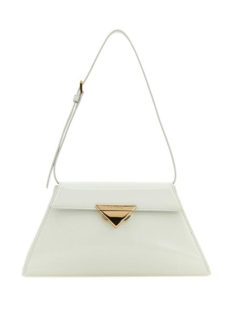 Prada White floral leather Cleo bag