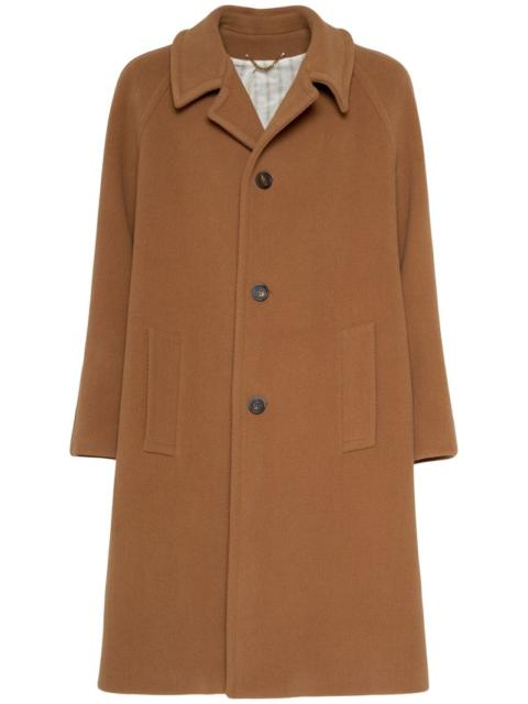 Journey herringbone virgin wool coat