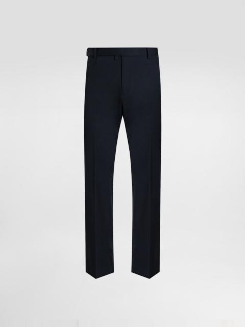 Cotton gabardine cargo trousers
