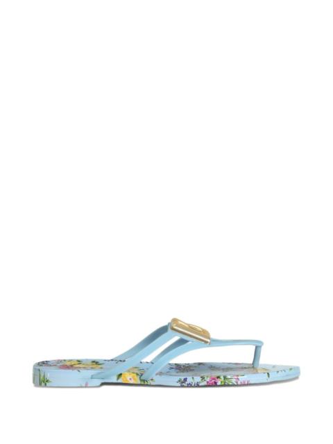 Dolce & Gabbana Dolce & Gabbana Women Dg Logo Thong Sandals