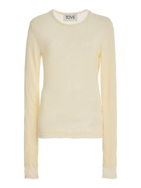 TOVE Rosalie Jersey Top yellow