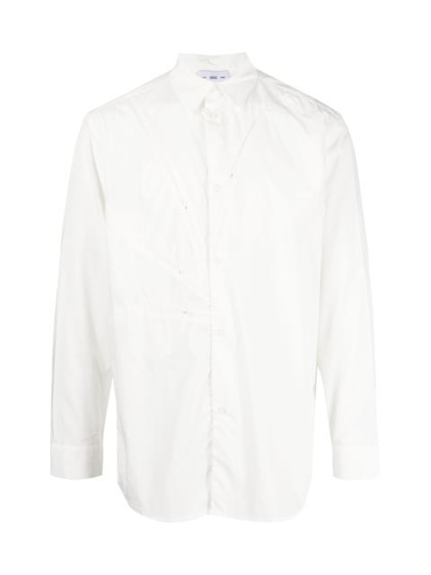 POST ARCHIVE FACTION (PAF) ZIP-DETAIL LONG-SLEEVE SHIRT