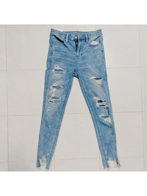 Other Designers American Eagle Outfitters - Vintage American Eagle Stretch Distressed Faded Denim Pants