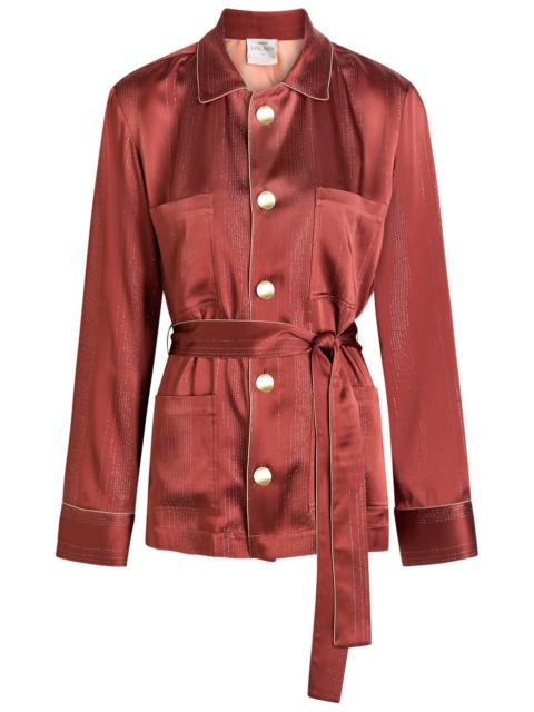 forte_forte Forte_forte Metallic Satin Shirt Jacket