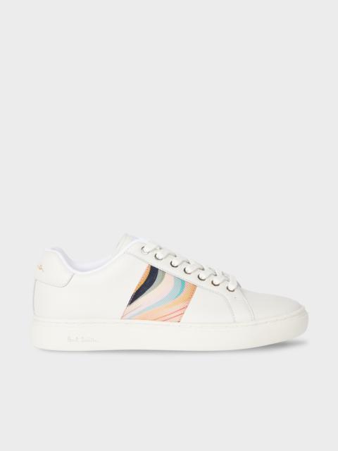 Paul Smith Women's White Leather 'Dusky Swirl' 'Lapin' Trainers