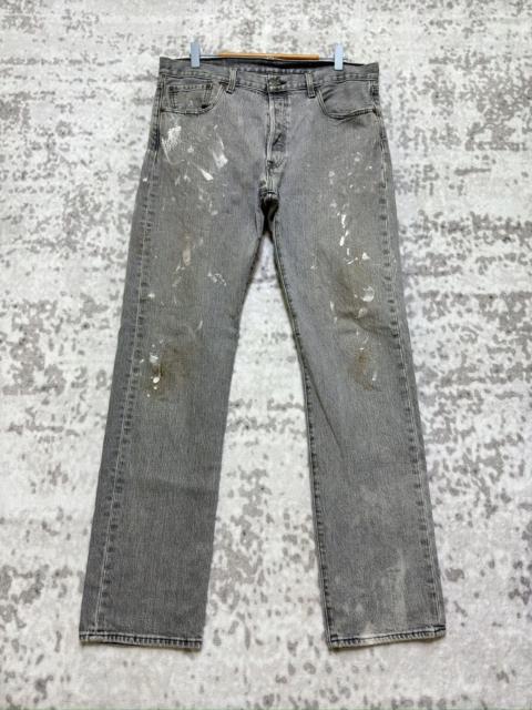 Levi's Vintage Levi’s 501 Gray Washed Paint Splatter Denim Jeans