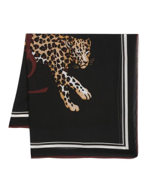 Saint Laurent Women Stampa Sciarpa