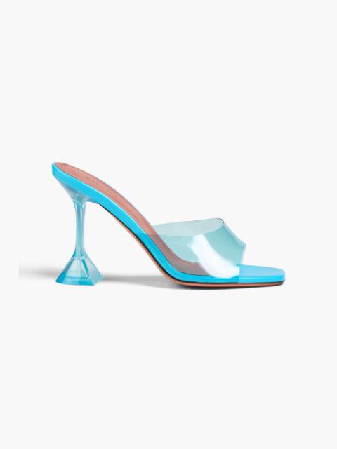 Amina Muaddi Lupita Glass PVC mules