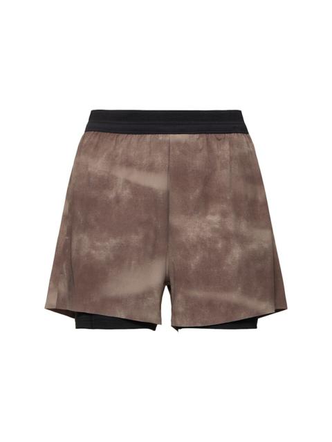 Performance Aop layered tech shorts