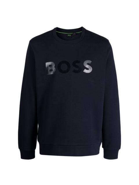 BOSS Salbo Mirror cotton sweatshirt