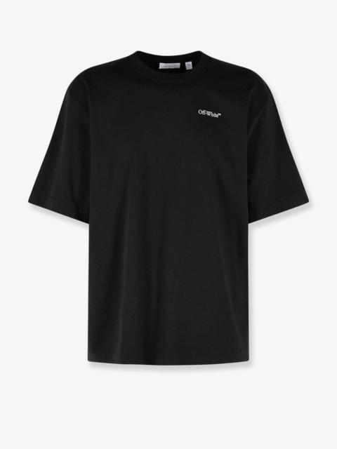 Off-White Off White Cotton T-Shirt With Frontal Logo Print