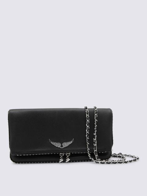 Zadig & Voltaire Zadig & Voltaire Black Rock Grained Leather Shoulder Bag