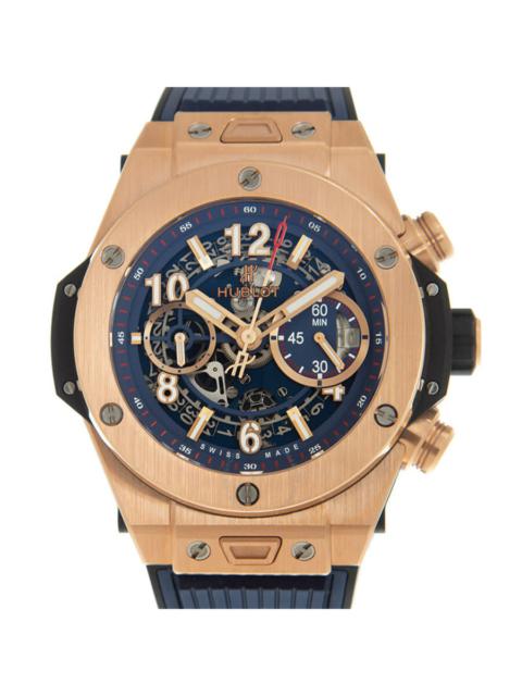 Hublot Hublot Unico Big Bang Chronograph Automatic Blue Dial Men's Watch 411.OX.5189.RX