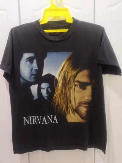 Other Designers Vintage - Vintage Nirvana Bootleg T shirt Kurt Cobain GRUNGE Rare