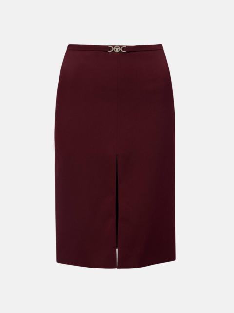 VERSACE Medusa wool gabardine pencil skirt