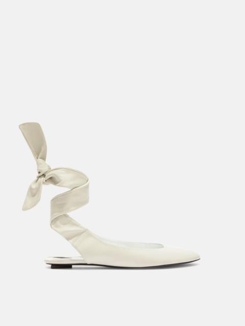 THE ATTICO ''CLOE'' WHITE BALLERINA