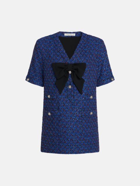 Alessandra Rich SEQUIN TWEED MINI DRESS