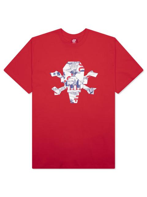 ICECREAM ORIGAMI S/S TEE - FIERY RED