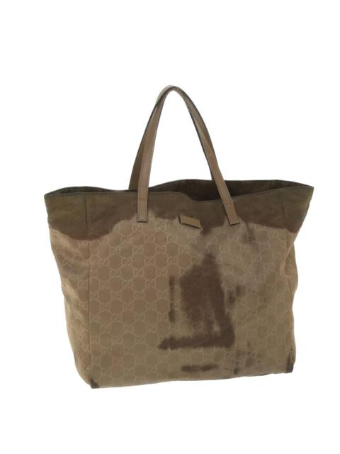 GUCCI GUCCI GG Canvas Tote Bag Brown