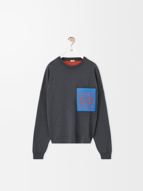 Loewe Anagram pocket sweater in cotton blend