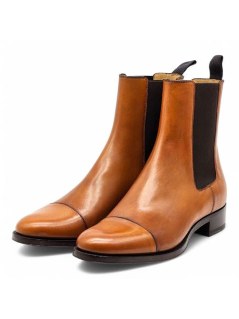 Antonio Chelsea Leather Boots - Brown EU 41.5 / US 8.5 $1350