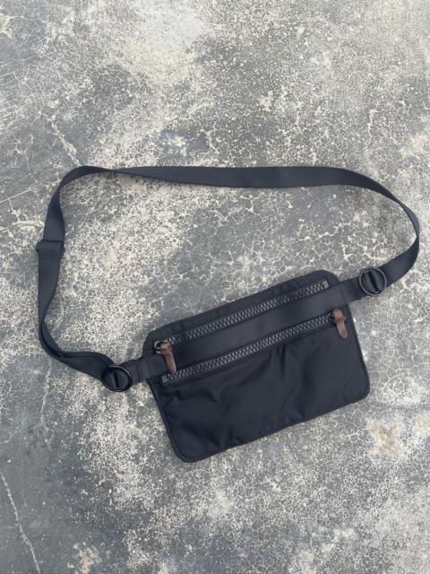 Full black Uniqlo UUU nylon fanny chest bum bag