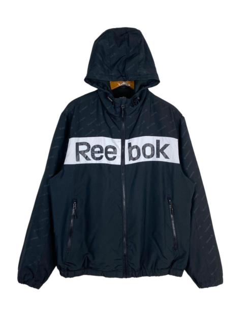Reebok Rare‼️ Reebok Hoodie Spellout Jacket