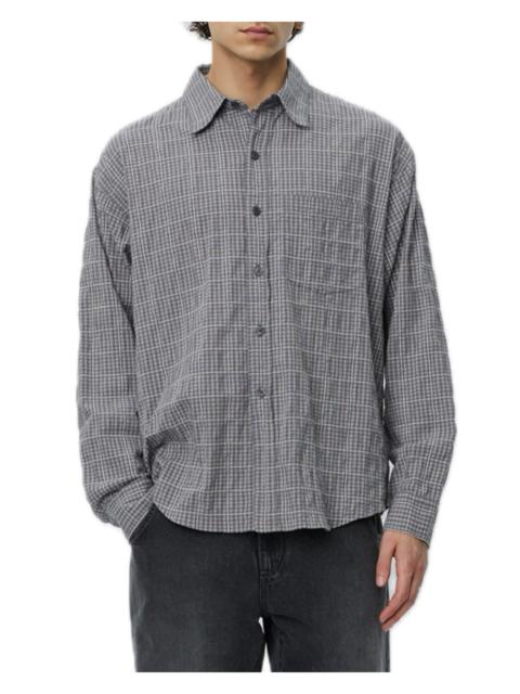 mfpen Executive Shirt Grey Textured Check
