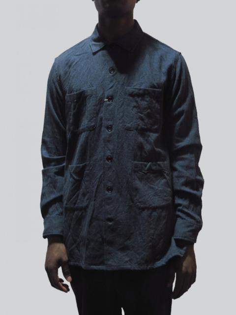 Other Designers Rough & Tumble - LC Shirt Navy Cotton Melange